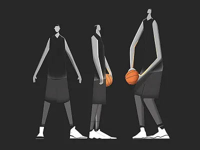 Basketball Dude 2.1 basketball character design photoshop
