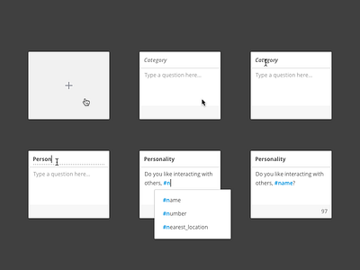 Interactive States dropdown input interation states text ui ux