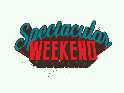 Super Spectacular! 3d comic book depth illustrator letter spectacular weekend