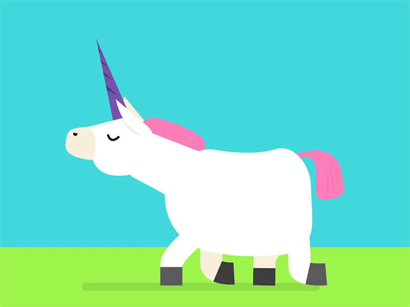 Unicorn Trot magic unicorn walk cycle