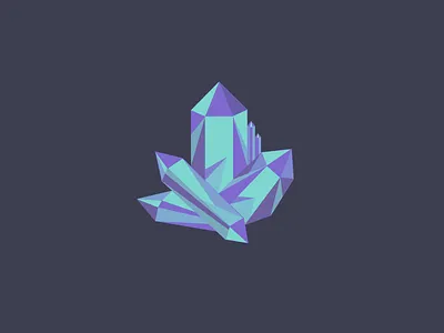 Aura Quartz crystal illustration mineral quartz vector