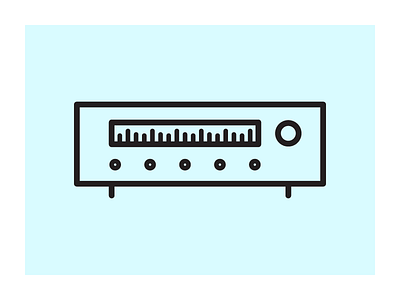 Little stereo guy illustration illustrator