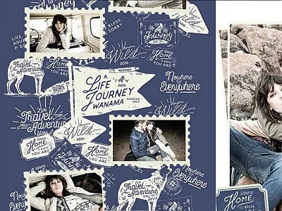 Wanama fw16 fashion illustration typography