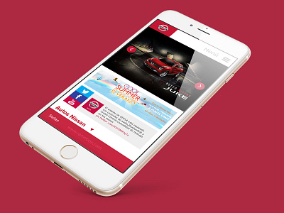 Car responsive website cars design grid ios iphone juke mobile mockup nissan responsive ui ux
