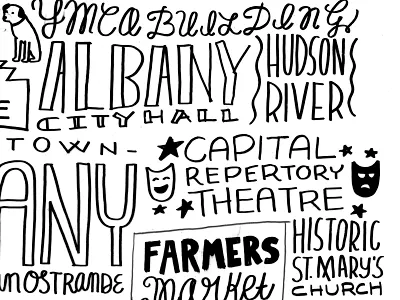 Downtown Albany Handlettering albany handlettering local typography