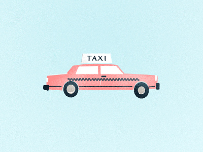 NYC Taxi automobile car illustration manhattan new york nyc taxi