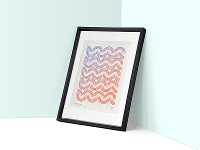 Semicircle geometric poster print screenprint semicircle