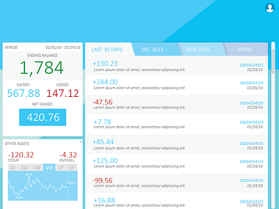 092 Statement dailyui dashboard finance investments personal finance portfolio statements stocks tracking ui ux