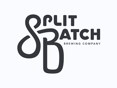 Split Batch Logo beer bowling craft lettering rochester splitbatch type typography