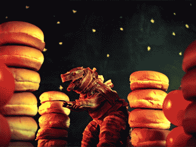 Baconzilla bacon stopmotion