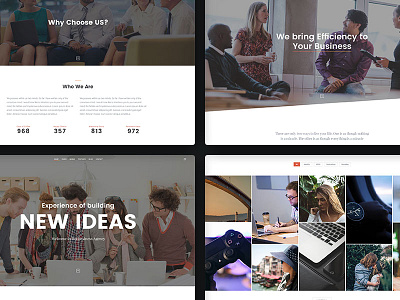 DeoBusiness - MultiPurpose Business PSD Template clean creative landing modern multiuse psd template