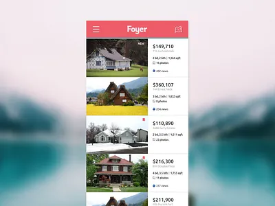 House Hunting App app house houses shopping ui