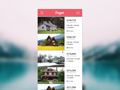 House Hunting App app house houses shopping ui