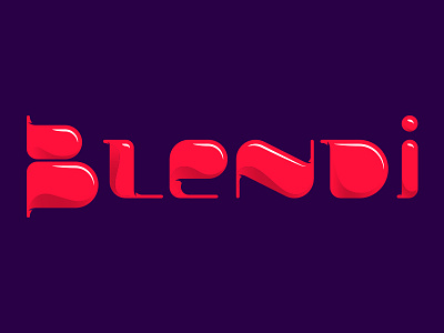 Blendi Final Logo brand highlight identity logo logotype mark round shiny type wordmark