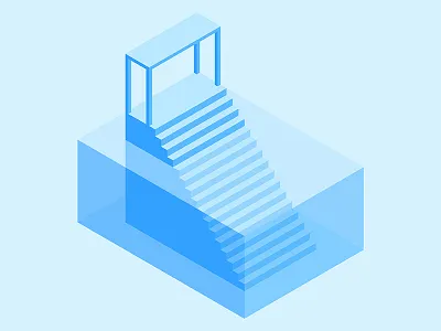 Small Installation 08 (Water) grid illustration installation isometric minimal simplified