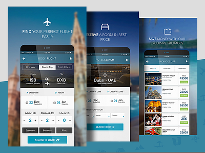 Tripedia Booking app booking dashboard econceptions expedia flight iphone notifications travel tripeida ui uiuxahmed