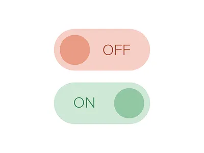 Simple Flat Toggle Switches clean flat interface simple switch toggle ui ux