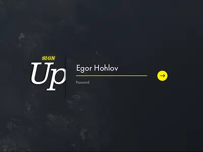 "Sign Up" form dailyui firstshot form signup ui