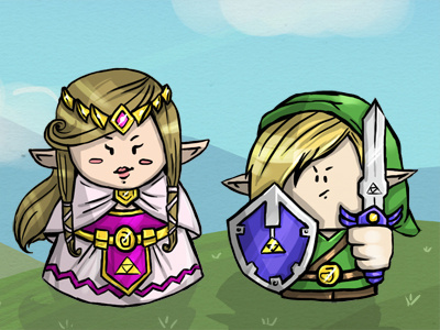 Zelda fanart fanart link triforce zelda