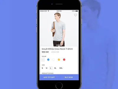 Product details for shopping app addtocart apps buy ecommerce inspiration ios onlineshopping product selectcolor shopping ui ux