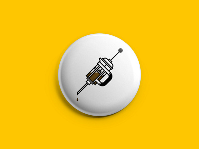 Coffee coffee coffee! button coffee design french illustration illustrator mule press sticker