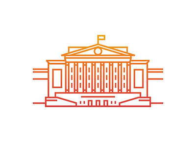 UrFU building logo russia vector