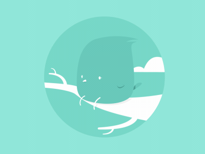 Birdy Fly animation bird birdy cute debut flat gif