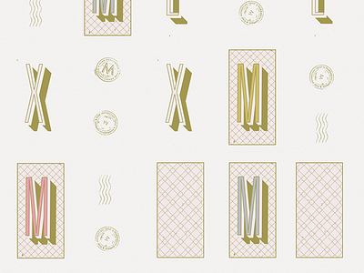 Marrakesh Express design food pattern poster print restaurant seal type typography