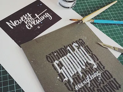 Calligraphy calligraphy hand painted typography