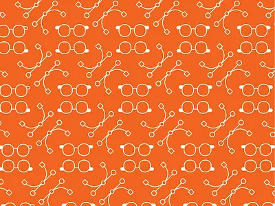 Techie glasses icon patterns vector