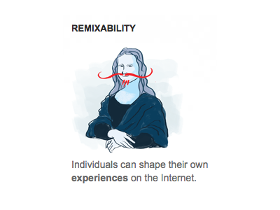 Mozilla Foundation - Remixability art duchamp illustration mona lisa mozilla mustache open remix vandalism