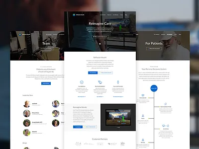 Reflexion Health Website health marketing physical therapy