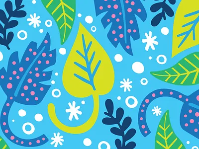 Graphic Leaf pattern design doodles graphic illustration leaf leaves nature pattern pattern design print surface design