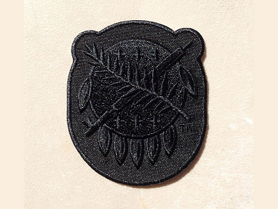 Osage Shield Patch Black logo mark minimal monowidth okie oklahoma patch thicklines