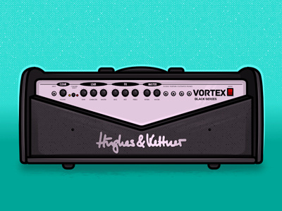 Vortex affinity amp guitar music transistor vector vortex