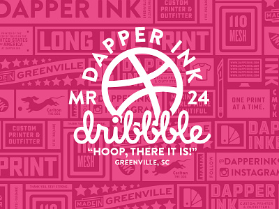 Dribbble Meetup branding design dribbble event logo meetup pink