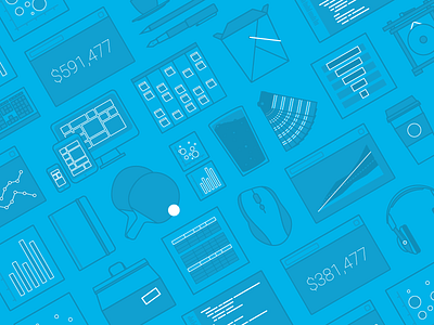 Illustrative Charts analytics icons illustration startup