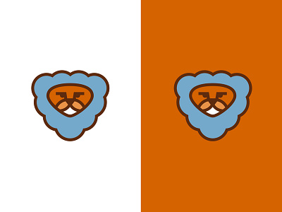 Cloud Lion animal blue cat children cloud kids lion logo orange soft wild