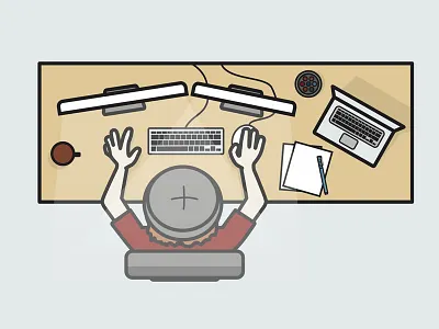 Desk beanie birds eye coffee computer design desk laptop macbook working