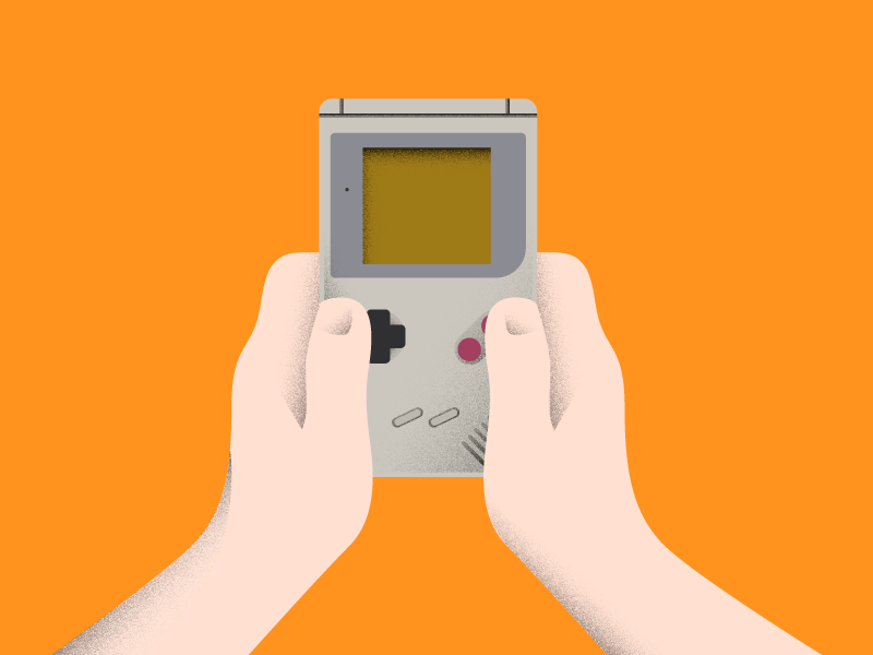 Gameboy gameboy grain illustration vector