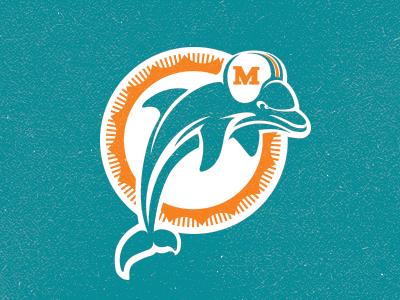 Miami Dolphins (brand refinement) logo miami miami dolphins nfl sports