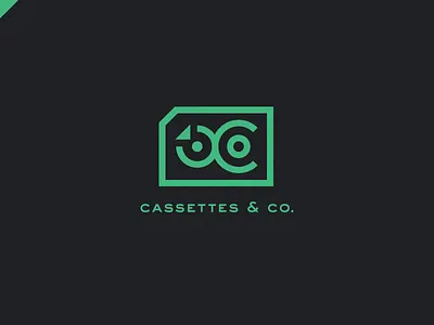Cassettes Logo 80s cassettes cc company logo neon