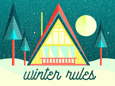 Winter in Michigan a frame vector winter scene