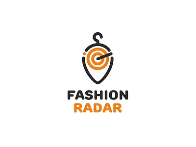 Fashion Radar beacon fashion geolocation hanger line logo radar search