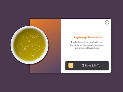 Product Popup add basket food popup product shopping ui ux web design