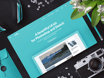 Silk UI Kit photoshop silk ui sketch ui kit web