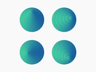 Playing with Gradients and Forms for a Sensor Technology brand design brand identity design logo sensor tech