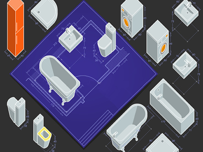 bath blueprint bath blueprint military perspective oblique