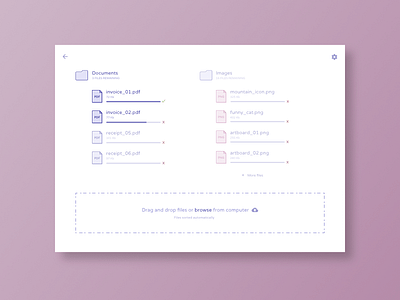 File Upload app clean concept dailyui design digital flat interface ui user interface ux