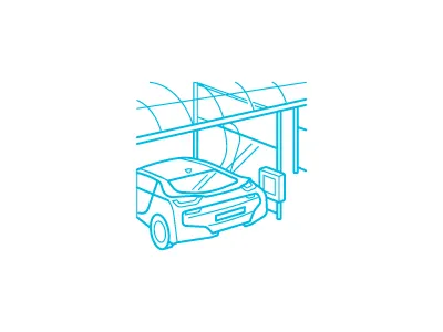 Icon About Business bmw business car carwash flat glass icon illustration stroke thin web